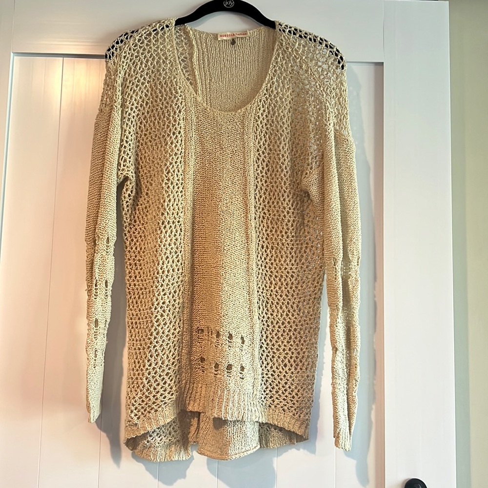 Tan Rebecca Taylor lightweight sweater (S)